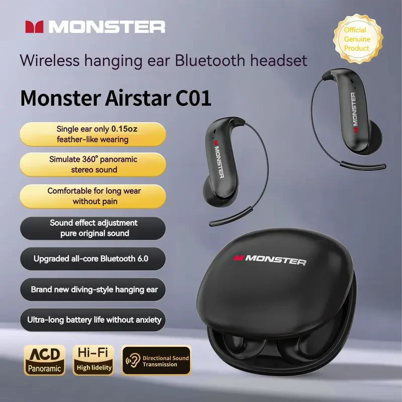 Titanium Hook Bluetooth Earbuds