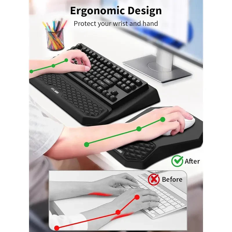 Ergonomic Keyboard Wrist Rest Set