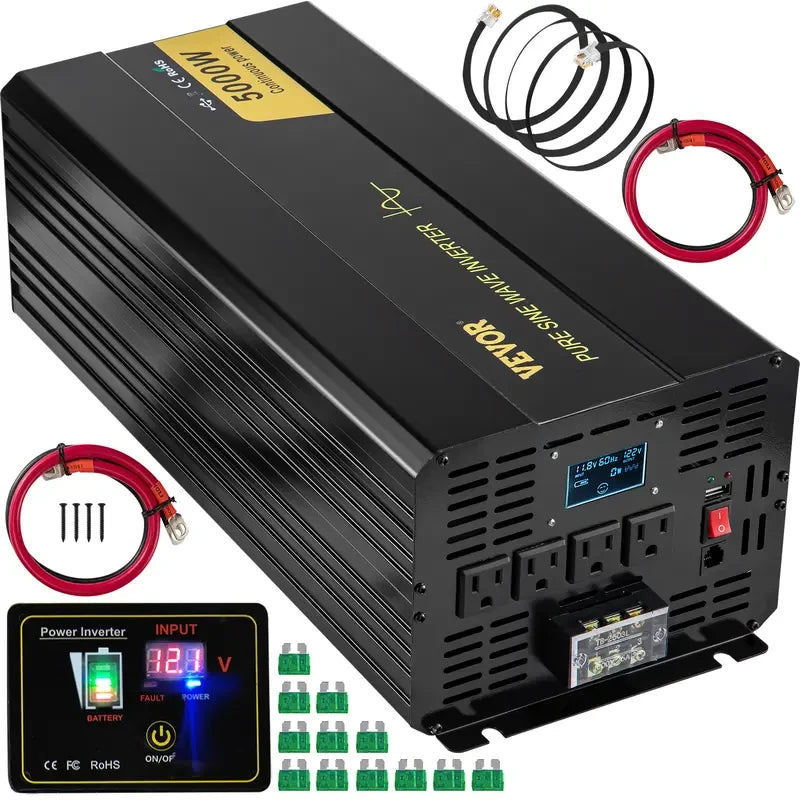 VEVOR Pure Sine Wave Off Grid Power Inverter