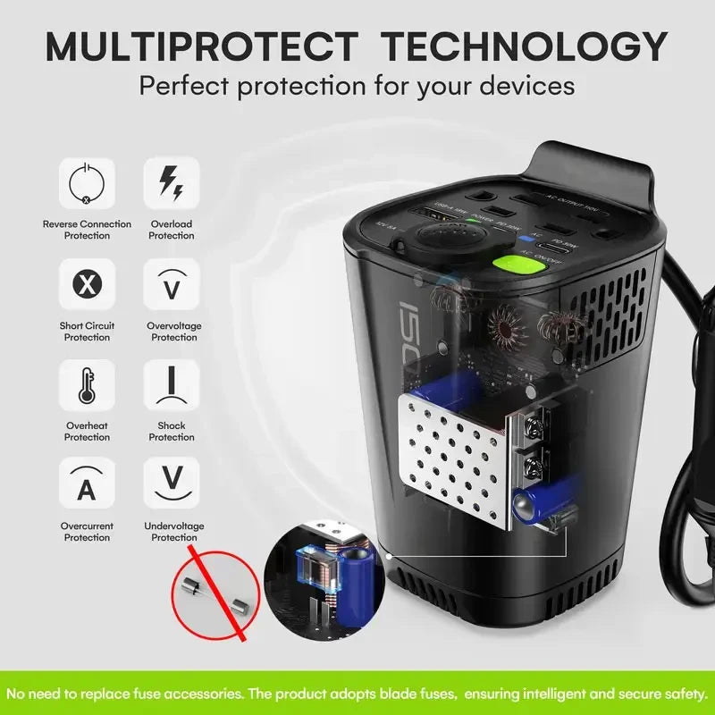 Cup Holder Car Power Inverter