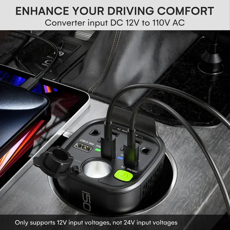 Cup Holder Car Power Inverter