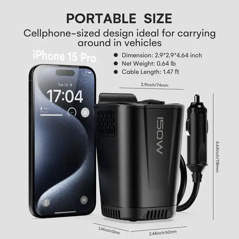 Cup Holder Car Power Inverter