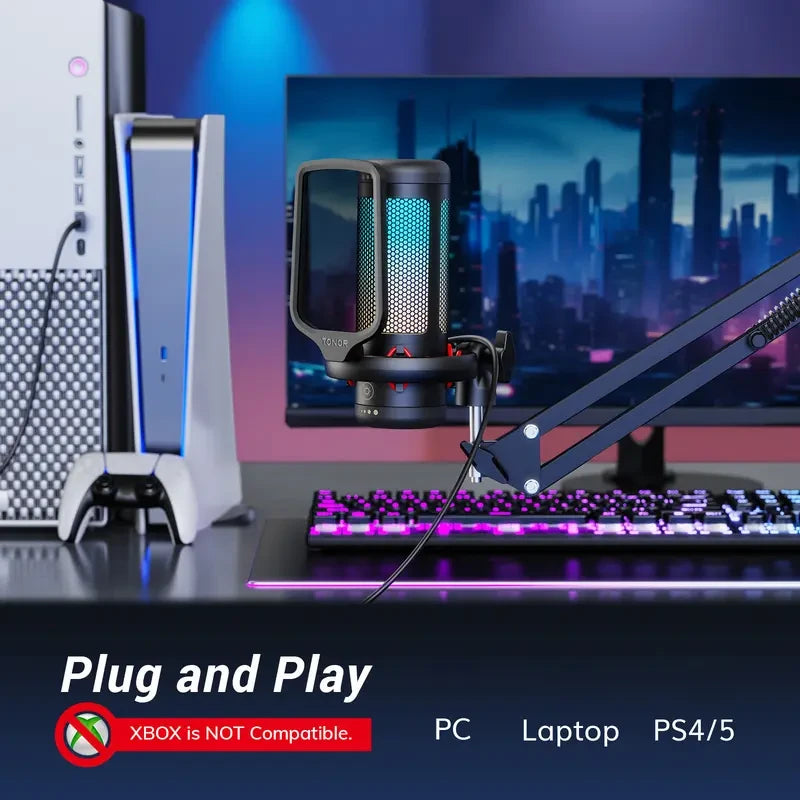 USB Gaming Microphone Set