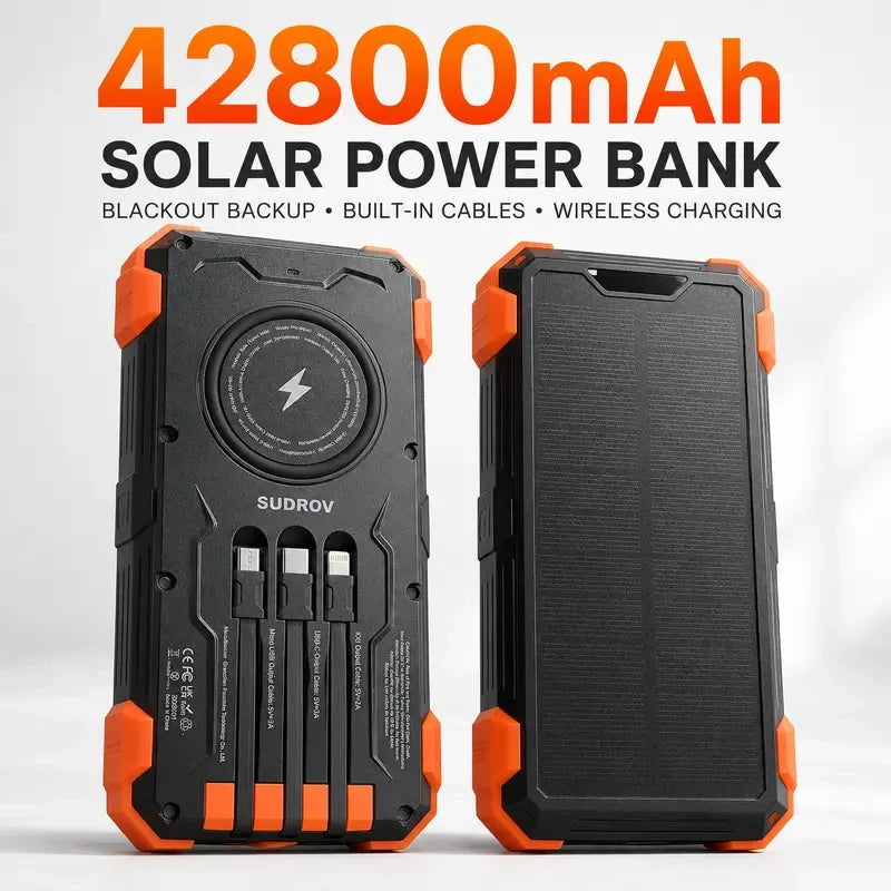 Sudrov Solar Charger Power Bank