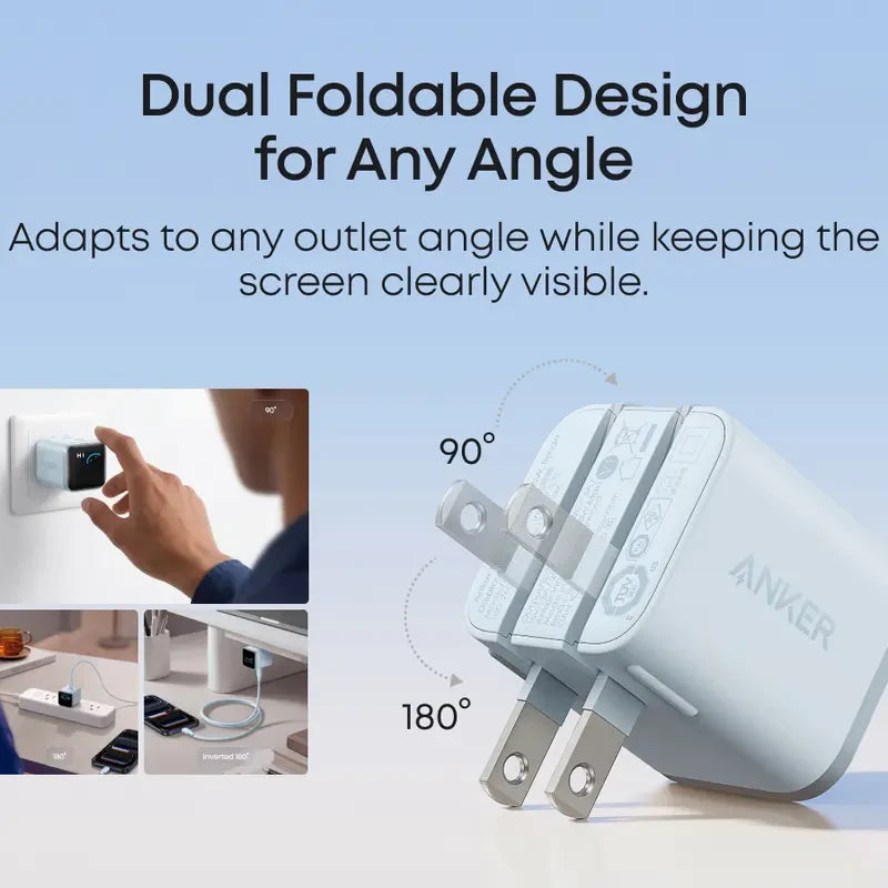 Fast Charging USB-C Charger with LED Display