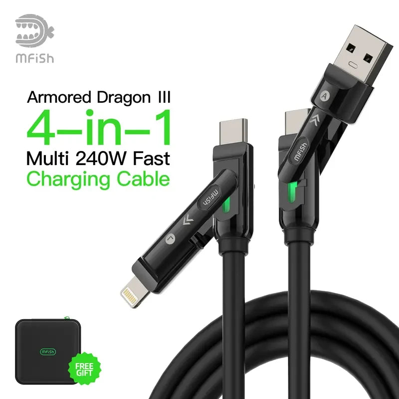 Armored Dragon Multi Device Charging Cable