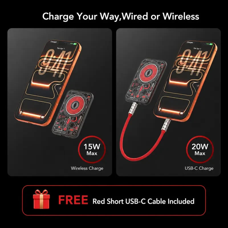 mfish Portable Magnetic Power Bank