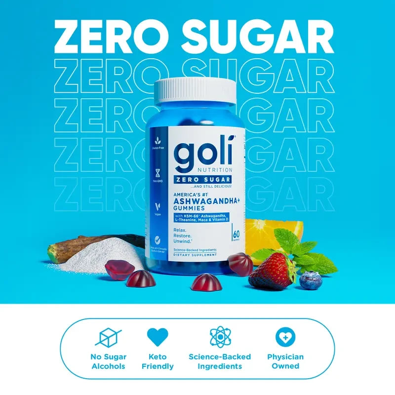 Goli Zero Sugar Ashwagandha Gummies